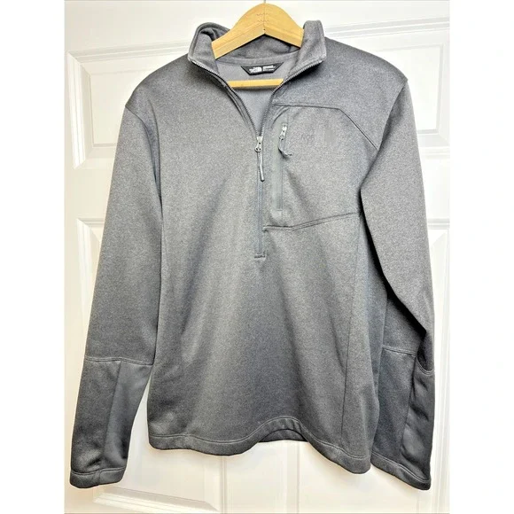 The North Face TKA Glacier 1/4 Zip Men's Small Black F18 Stretch Chest Pocket‎