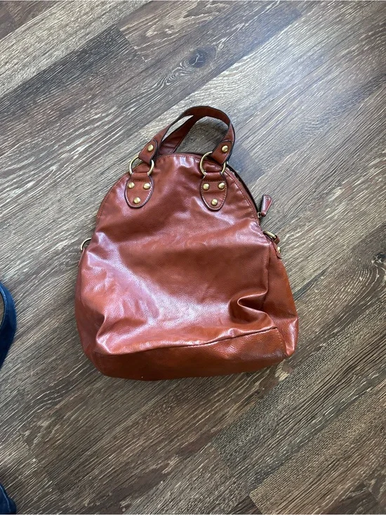 Aldo Burnt Orange Leather Hobo Bag