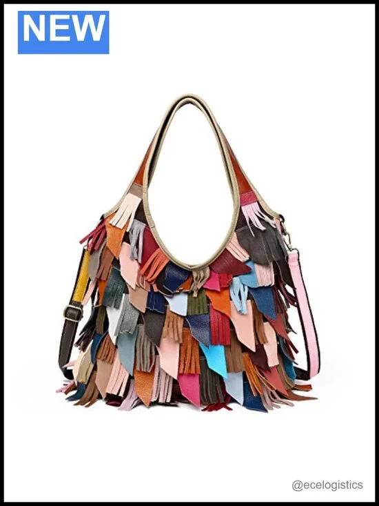 Genuine Leather Large Tote Hobo Bag Handbag with Removable Strap