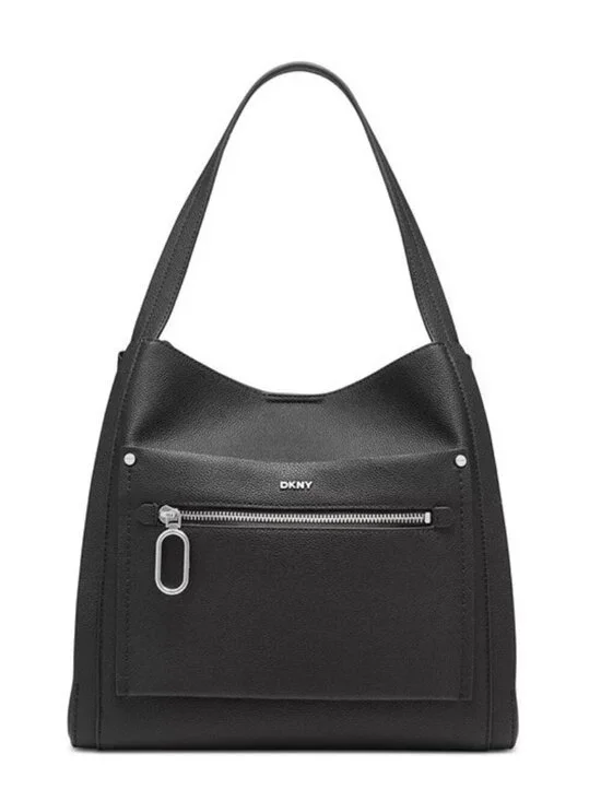 DKNY Nala Women's Magnetic Closure Medium Size Black Hobo (MSRP $198)