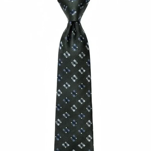 Jhane Barnes‎ Silk Tie Geometric Made In Japan L: 57