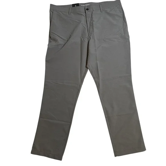 Banana Republic Mens Gray‎ Flat Front Performance Pants 40x29 NWT 1557516