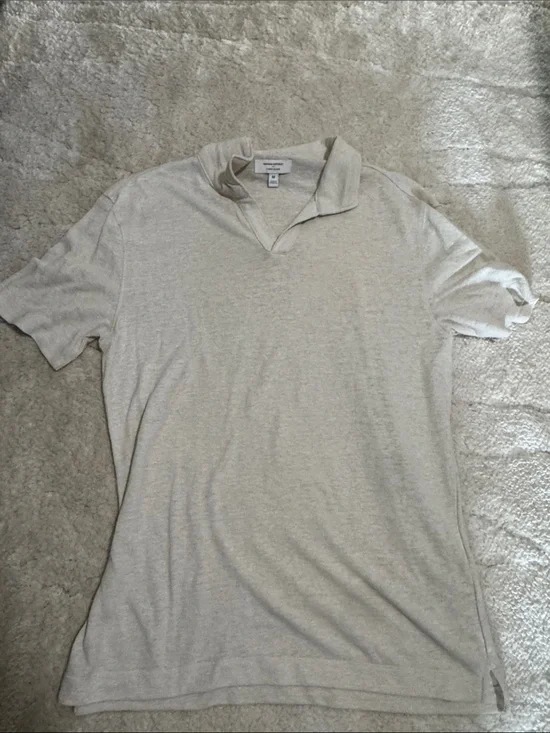 Banana Republic Men's Polo in Light Taupe