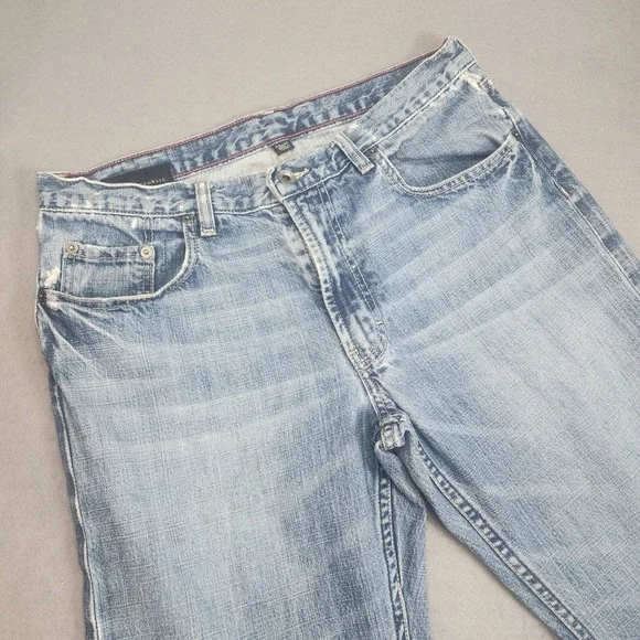 Banana Republic Relaxed Fit Jeans Light Wash Distressed Men 32x30