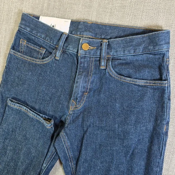 NEW! Banana Republic Jeans Men‎ 28/32 Dark Blue Straight Fit Stretch Legacy