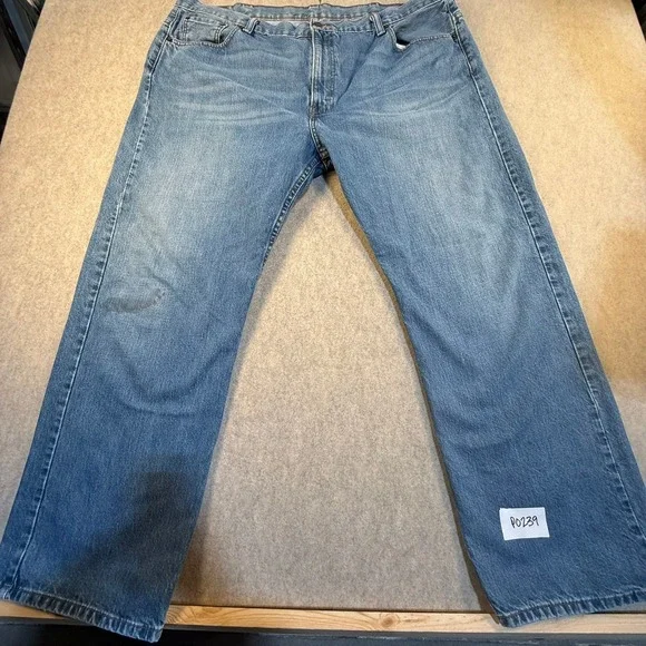 Levis 569 Loose Straight Fit Mens Jeans Blue Medium Wash Denim‎ W44 L32