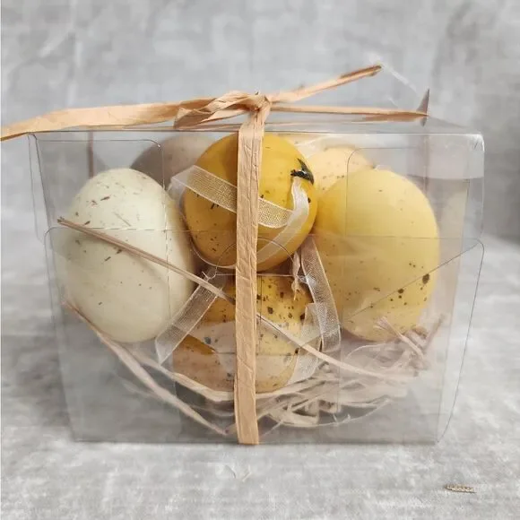 NEW Natural Colors Easter eggs decorvase / bowl filler contains 12