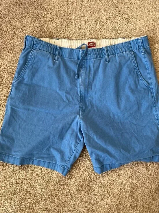 Levi’s XX Chino EZ Shorts Blue Elastic Waist