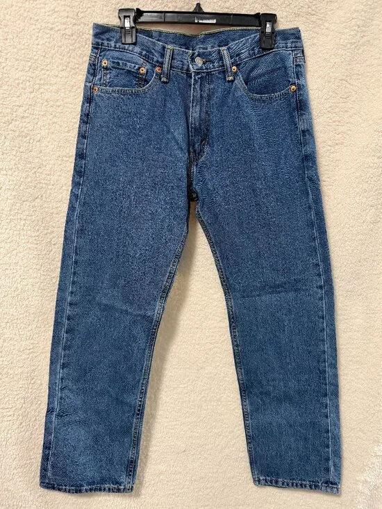 LEVI'S 505 Men's Denim Straight Jeans Size 33x30 Regular Fit EUC