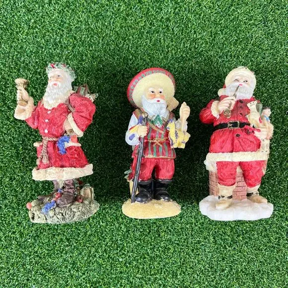 Vintage Lot 1992 International Santa Claus Collection Santa Figurine