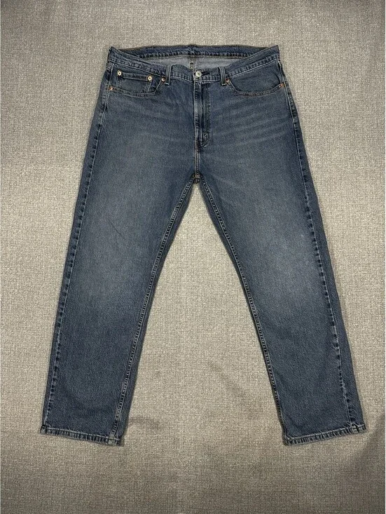 Levis Mens 505 Regular Jeans Men 36x28 Straight Leg Denim Modern Casual