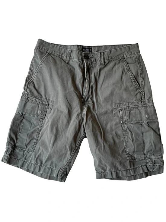 Levis Shorts Mens 34 Gray Cotton Cargo Utility Casual Distressed Skater Street