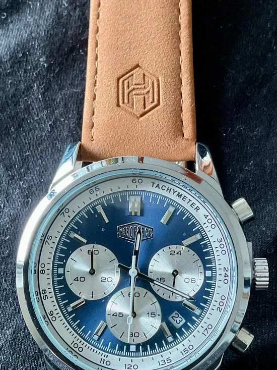 NIB Excellent Heroforce 3 Register Chronograph In Style Of Navitimer Tachymeter