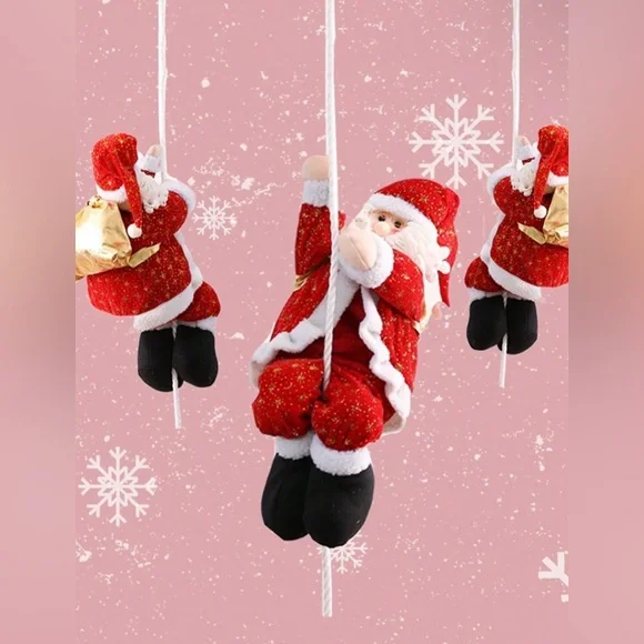 Rope‎ Climbing Santa