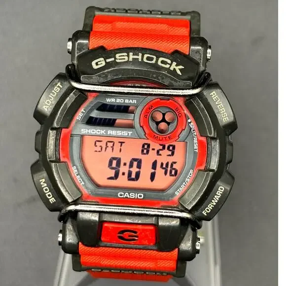 Casio G-Shock GD-400-4 Red Black Digital World Time Men's Watch