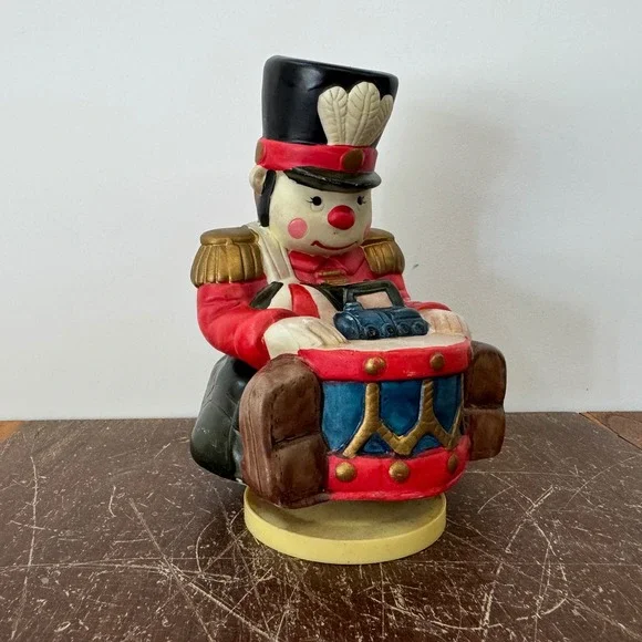 Vintage Toy Soldier Drummer Music Box‎ 1994 Christmas Decoration Jingle Bells