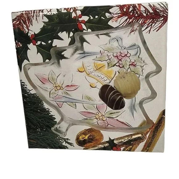 Vintage Mikasa Savoir Vivre Christmas Tree Candy Dish New