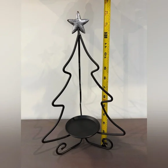 Longaberger‎ wrought iron Christmas tree candle holder