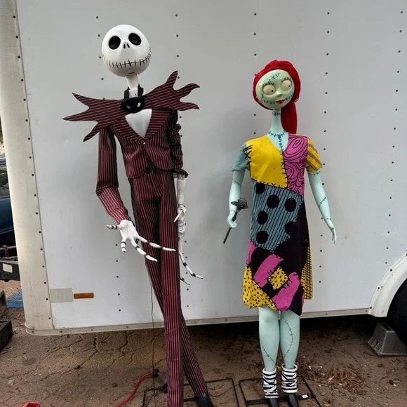 Jack Skellington and Sally Nightmare Before‎ Christmas 6ft Animatronic Life-Size