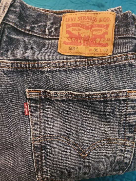 Levi's 501 Straight Leg Men's Jeans - Indigo Blue
