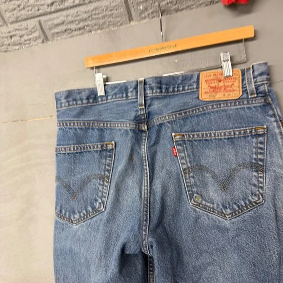 Levis 550 Relaxed Fit Tapered Leg Jeans Mens 36x30 Blue Medium Wash‎ Vintage 90s