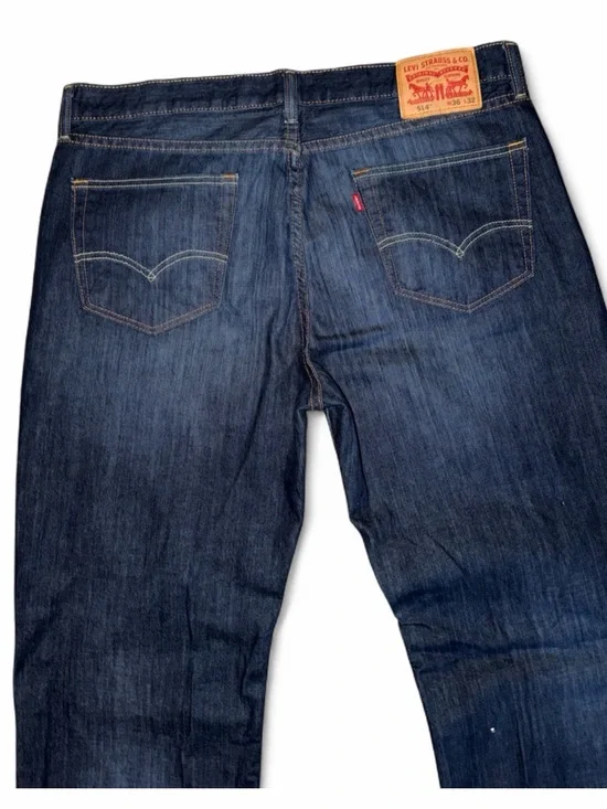 Levi's Dark Indigo Straight Leg Jeans 36x32