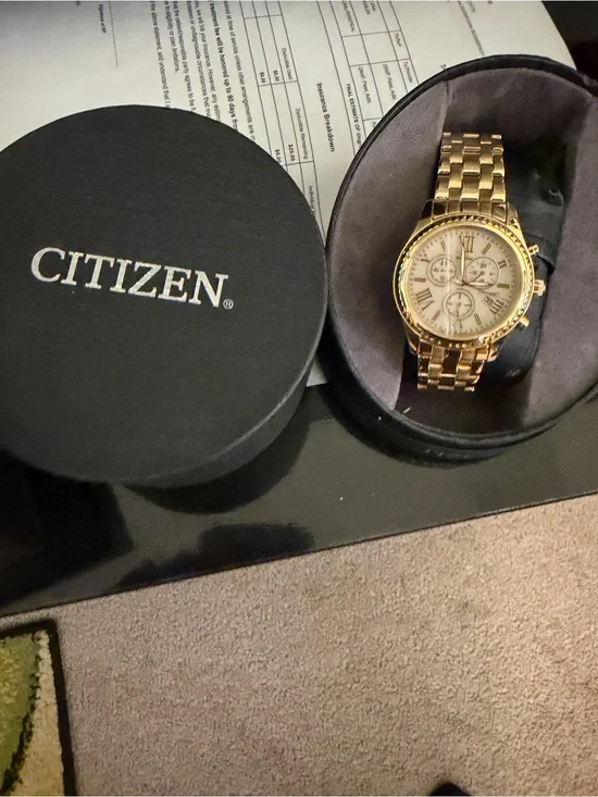 Citizen Gold Tone Men’s Chronograph Bracelet Watch