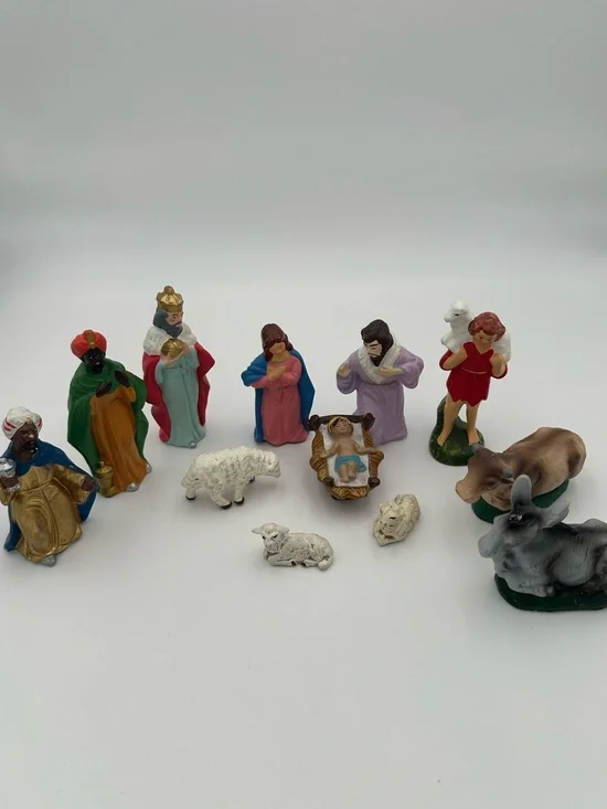 VTG MCM Nativity Set 12 Piece