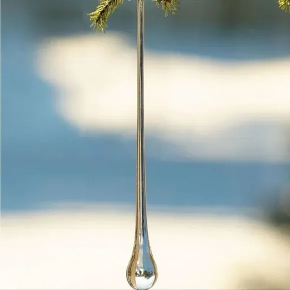 Elegant Glass Icicle Holiday Ornaments