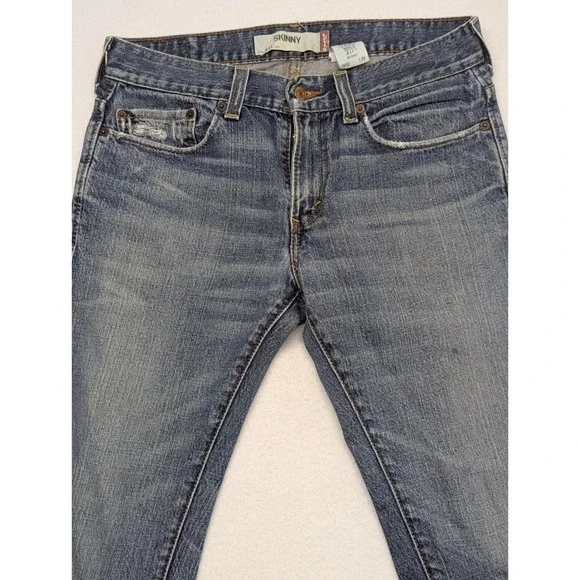 Levis 511 Skinny Jeans Mens 32x32 Vintage Made in Mexico Stretch Denim Low Rise