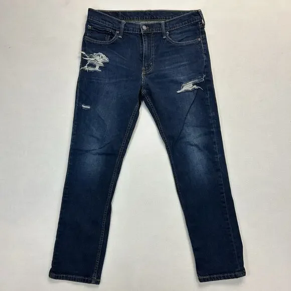 Levi's 511 Slim Straight Jeans Men's 33x30 Stretch Mid Rise Blue Denim Classic