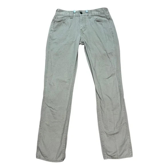 Levis 511 Pants Mens 30x32 Khaki Tan Flat Front 5 Pocket Slim Fit Twill Chino