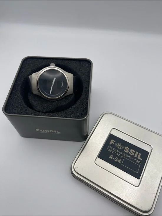 Vintage Fossil Big Tic watch stainless steel