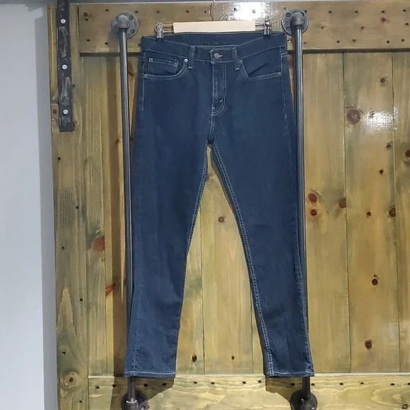 MENS LEVIS 511 BLUE DENIM JEANS W 33 L 32