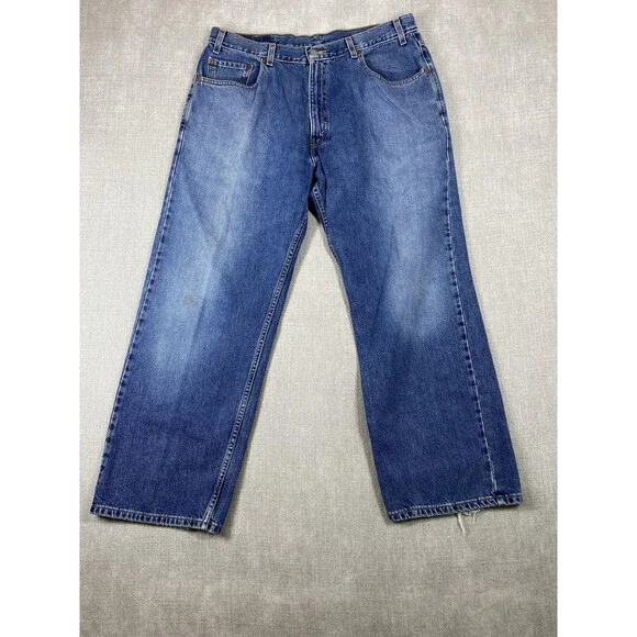 VTG Levis 569 Jeans Mens 34x28 Tag 36x30 Blue Denim Loose Straight Relaxed Baggy