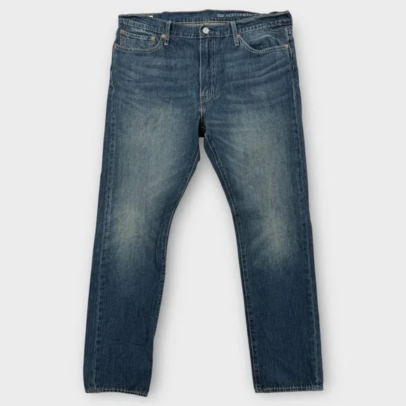 Levis‎ Lot 510 Jeans Performance Mens 38x32 Lightweight Big E Slim Medium Wash