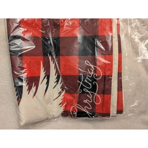 Buffalo Plaid Christmas Pillow Covers Set of 4 — Reindeer, Snowman, Tree, Deer
