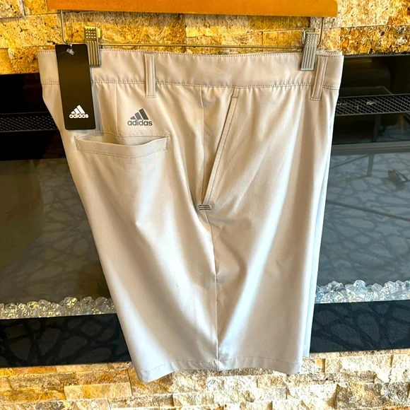 adidas Men’s Light Gray Athletic Golf Shorts