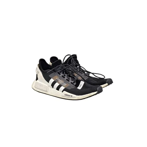 Adidas Men's Size 10 US NMD_R1 GZ9258‎ Black White Shoes Sneakers READ