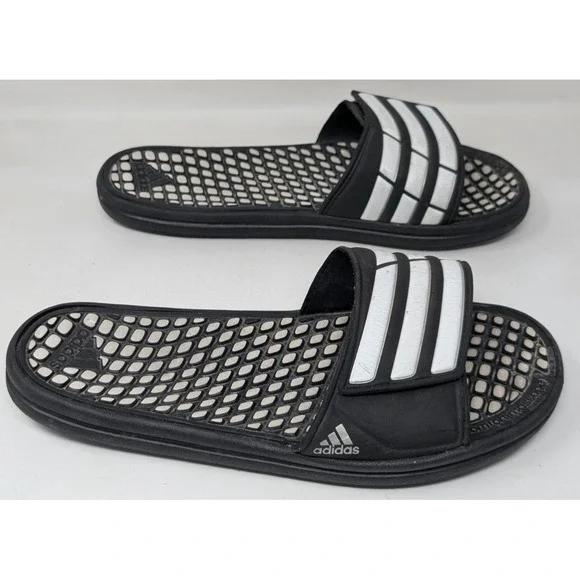 Adidas Calissage 2.0 Sandals‎ Men's Comfort Massage Slides Q21264 Size 10 VTG