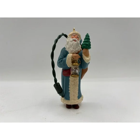 Hallmark Keepsake Ornament 1991 Vintage Father Christmas Magic Flickering Light