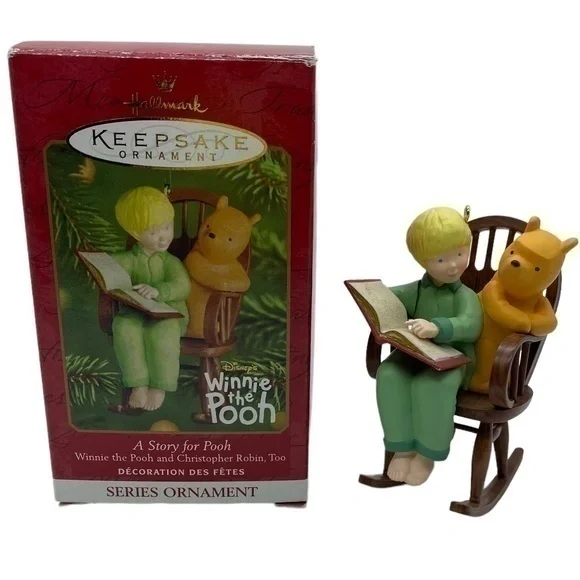 Hallmark Keepsake Vintage A Story For Pooh Christmas Ornament 2001 in Box