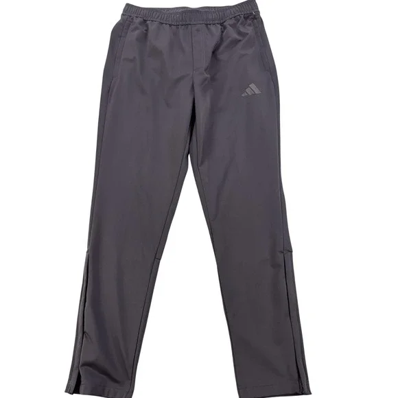 Adidas Tricot Track Pants Mens Large Gray Athletic Gym Running Joggers KD3637