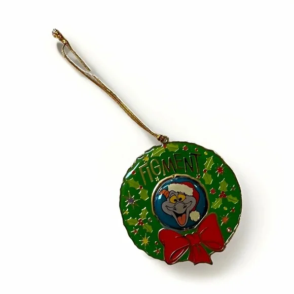 Epcot Disney Figment Metal Holiday Ornament 