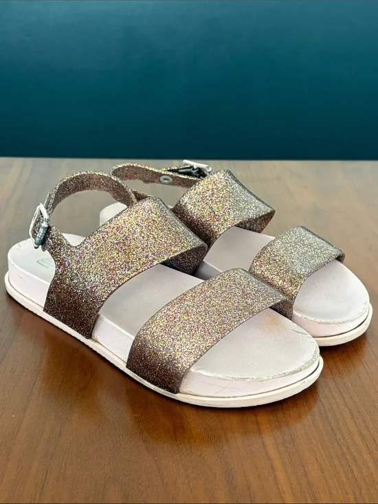 Mel dreamed by Melissa, Mini Melissa Mel Cosmic Sandal, glitter, size 3