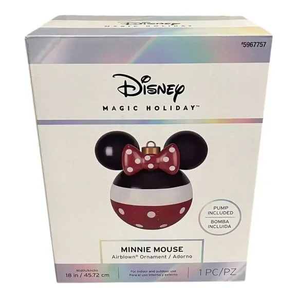 Disney Minnie Mouse Airblown Christmas Ornament 18