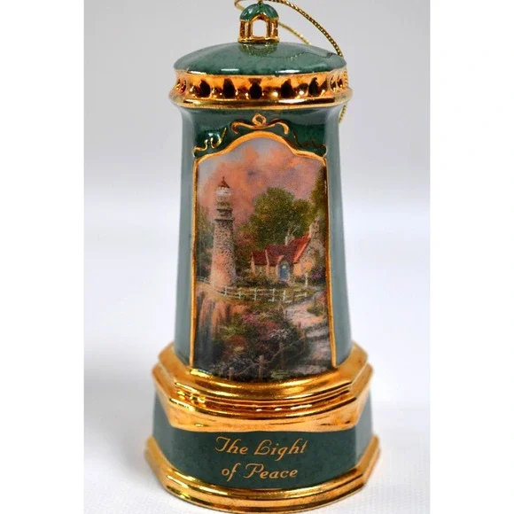 Thomas Kinkade THE LIGHT OF PEACE Seaside Reflections Heirloom Classic Ornament