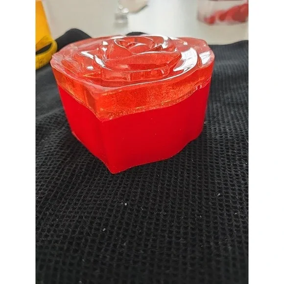 Handmade Resin Heart Shaped Box Valentines‎ Gift Decoration 703