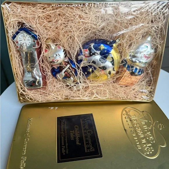 Midwest Of Cannon Falls Vintage Glassworks Childhood Tales Czech Glass Ornaments