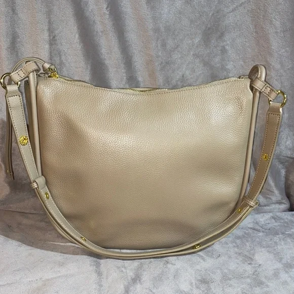 Aallyn Ingrid Marley hobo Biscotti Beige Leather Shoulder Bag